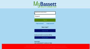 mybassett health con enter password